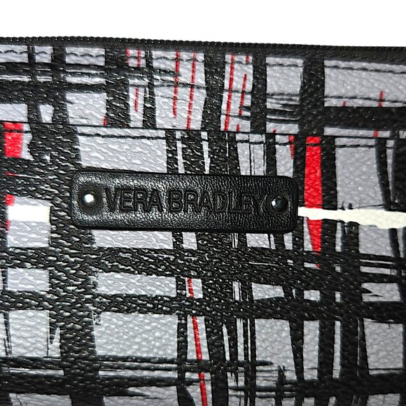 Vera Bradley Art Plaid Faux Leather Coin Purse with Keychain – Retired Pattern - Picture 2 of 6